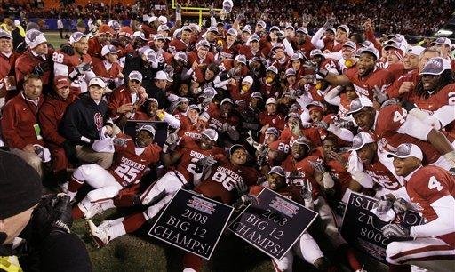 Oklahoma Sooners football 2008 big 12